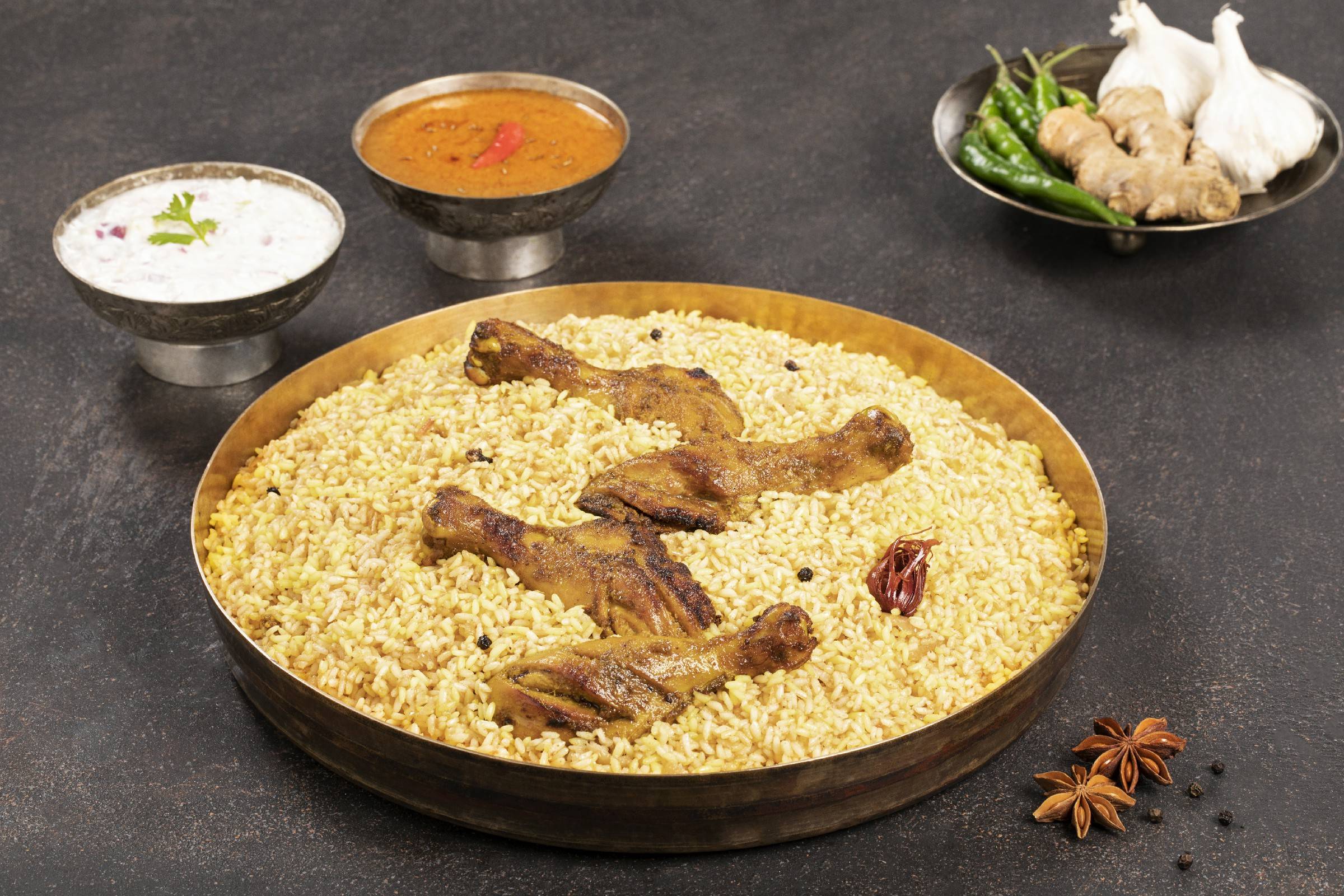 Murg Tangdi Biryani